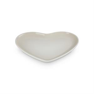 Le Creuset Stoneware Meringue Heart Plate 23cm